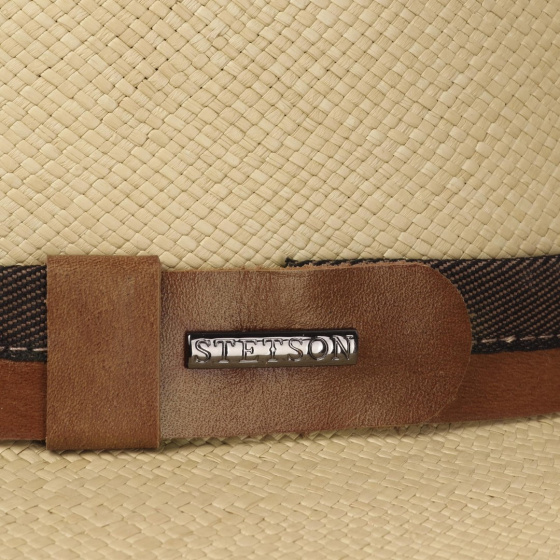 Chapeau Traveller Anderson Panama Naturel Foncé - Stetson