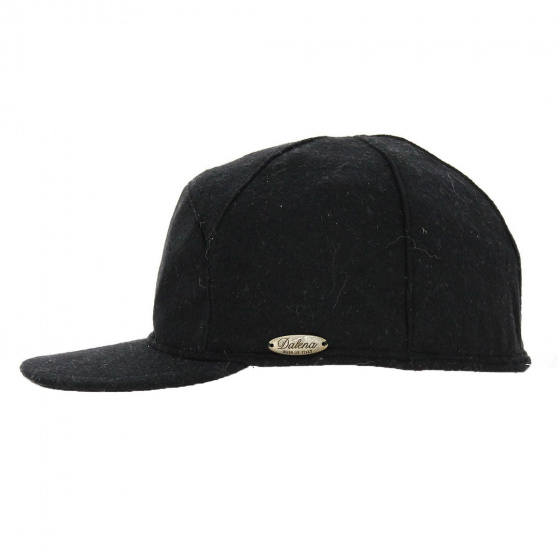 Casquette Dalena Cache Oreille Noir Laine - Traclet