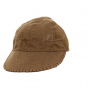 Brown Linen & Cotton Baseball Cap - Traclet
