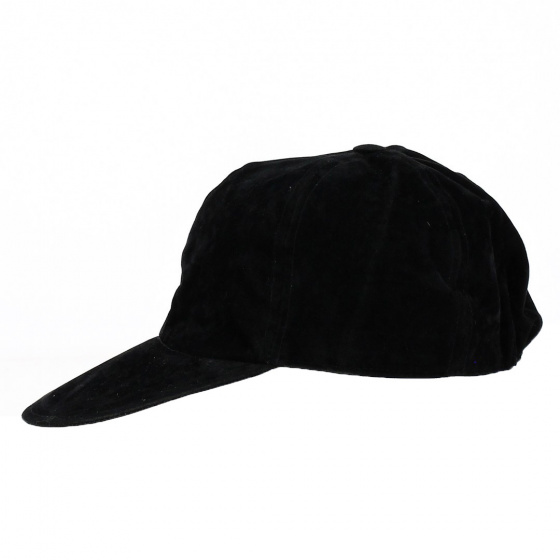 Navy Velvet Baseball Cap - Traclet Navy Velvet Baseball Cap - Traclet