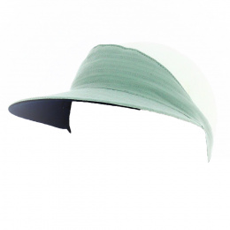 Reversible Cotton Visor Almond Green and Navy - MTM