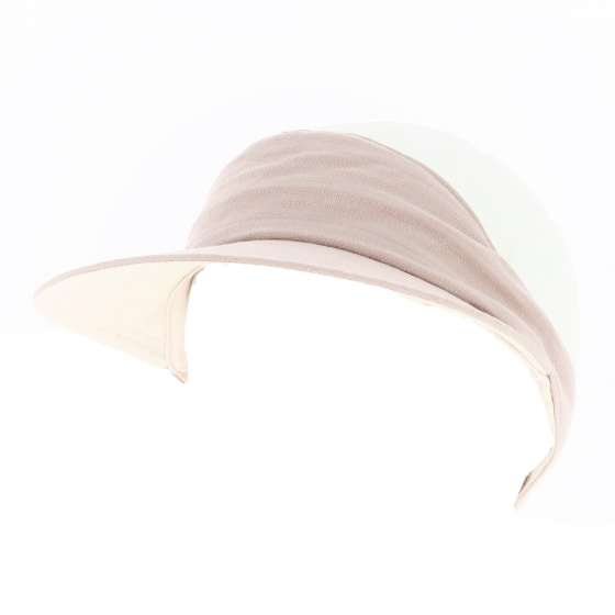 Reversible Cotton Visor Old Rose and Powder Pink - MTM
