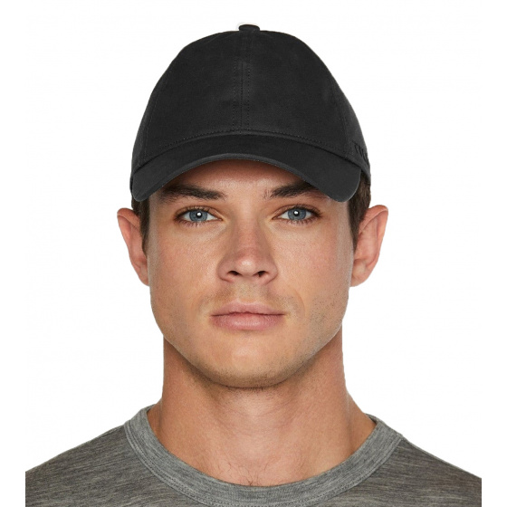 Black Waxed Cotton Baseball Cap - Tilley Black Waxed Cotton Baseball Cap - Tilley