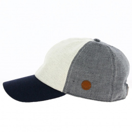 Linen Macey Tricolor Baseball Cap - Crambes