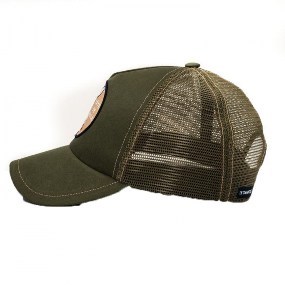 Casquette Trucker Tête de Mule Coton Olive - le Chapoté Paris Casquette Trucker Tête de Mule Coton Olive - le Chapoté Paris