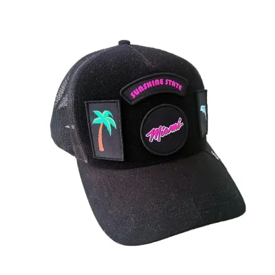 Casquette Baseball Trucker Full Patch Miami - Scratchy's Reference : 17870 | Chapellerie Traclet