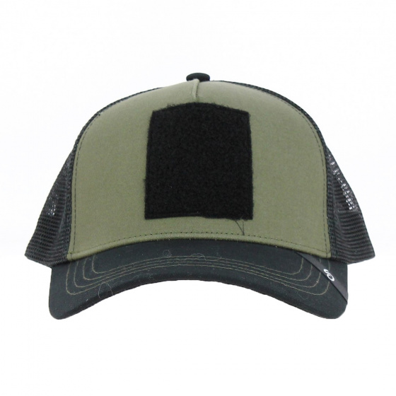 Baseball Trucker Cap with Patch Army Green - Scratchy's