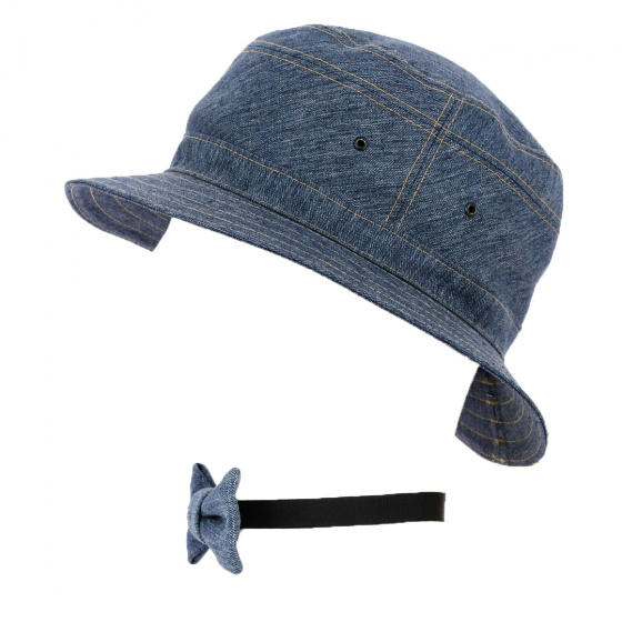 Nœud Papillon Coton Bleu Jean - Traclet