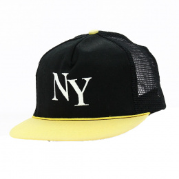 NY Black & Yellow Trucker Cap - Traclet