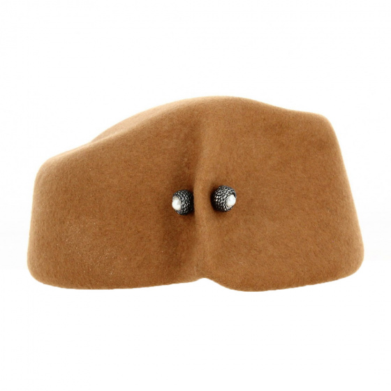 Chapeau Cloche Feutre Laine Lucia Marron - Traclet