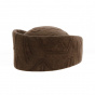 Toque Laine Fleur Marron - Traclet