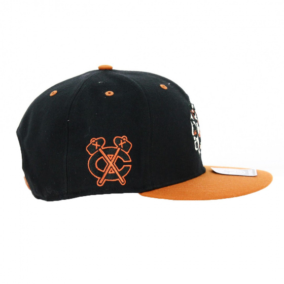 Chicago Blackhawks Black & Orange Cap - New Era Chicago Blackhawks Black & Orange Cap - New Era