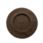 Classic Heathered Brown Beret - Le Béret Français