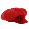 Casquette Gavroche Laine Fleur - Traclet Référence : 18493 | Chapellerie Traclet