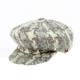 Cream Wool Newsboy Cap - Traclet