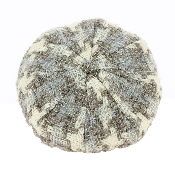 Cream Wool Newsboy Cap - Traclet Cream Wool Newsboy Cap - Traclet