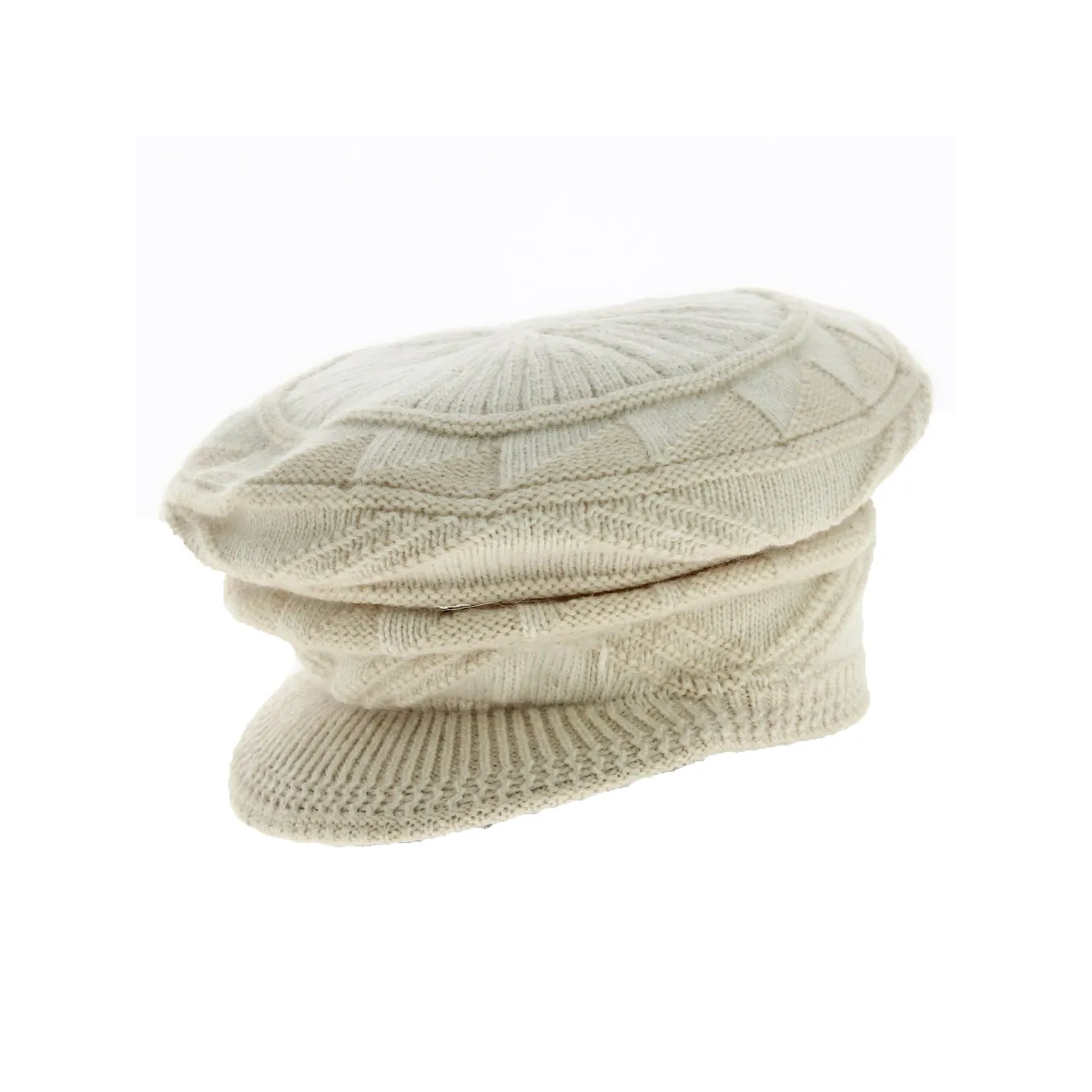 Beige Wool Newsboy Cap - Traclet Reference: 18501 | Chapellerie Traclet