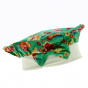 Children's Roman Beret in Green Floral Cotton - Traclet