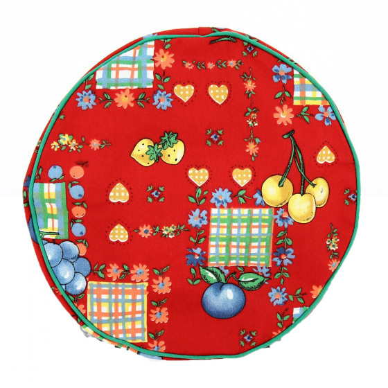 Children's Fruity Red Cotton Toinette Beret - Traclet