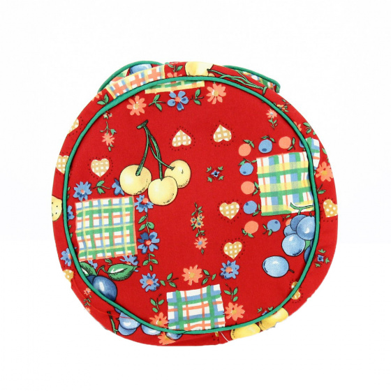 Children's Fruity Red Cotton Toinette Beret - Traclet