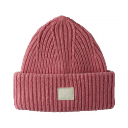 Pink Merino Wool Alpine Beanie - Tilley