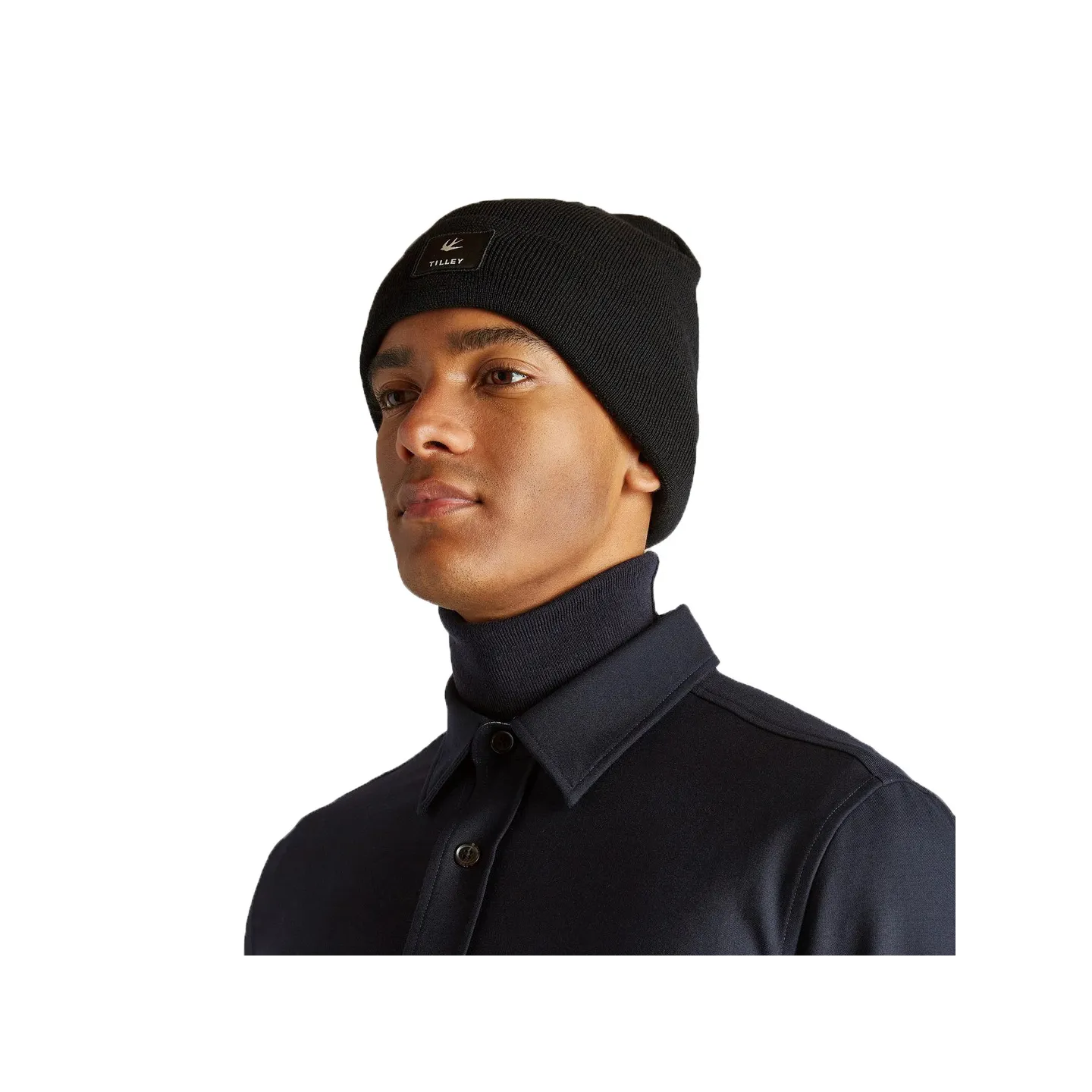 Bonnet Boréal Laine Mérinos Noir - Tilley Référence : 18514 | Chapellerie Traclet