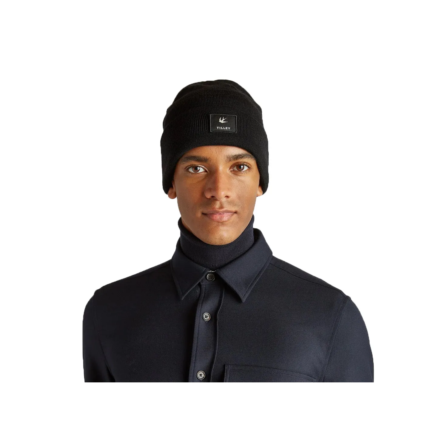 Bonnet Boréal Laine Mérinos Noir - Tilley