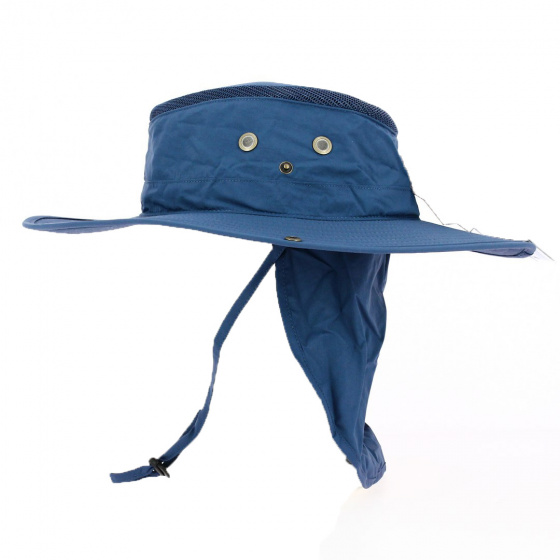 Navy Bermuda Hat with Neck Cover - Traclet