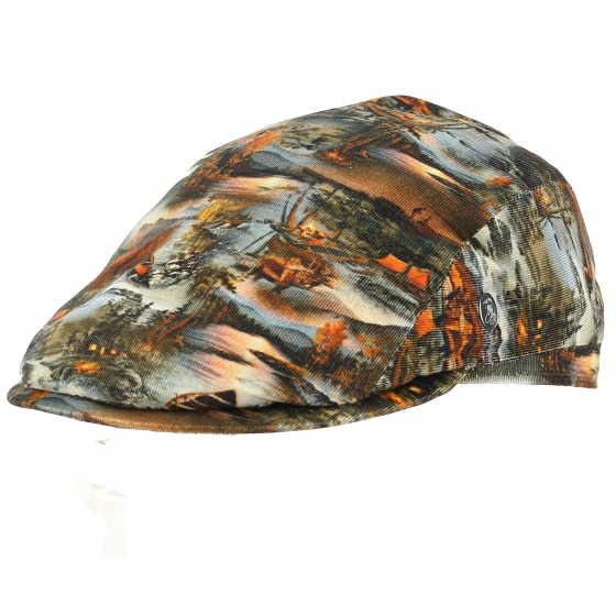 Burgundy Herringbone Flat Cap - City Sport