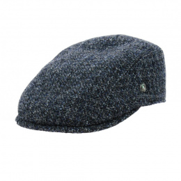 Blue Wool Relaxed Flat Cap - City Sport