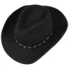 Chapeau Western Bodie  Feutre Laine Noir- Stetson Reference : 11026 | Chapellerie Traclet