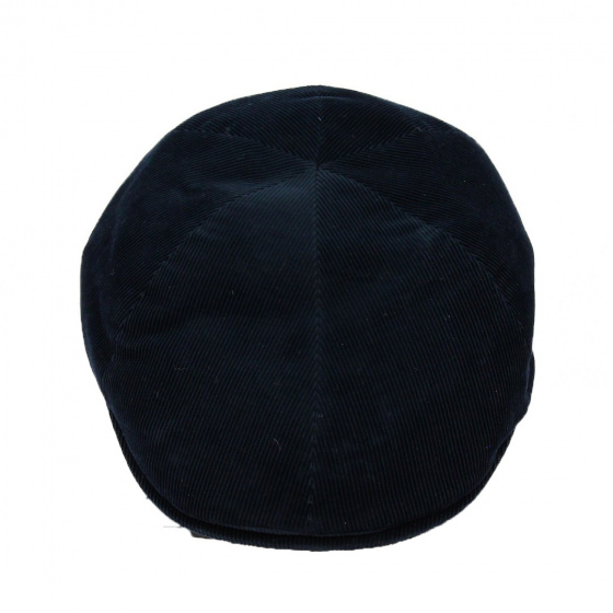 Navy Blue Velvet Rounded Cap - City Sport