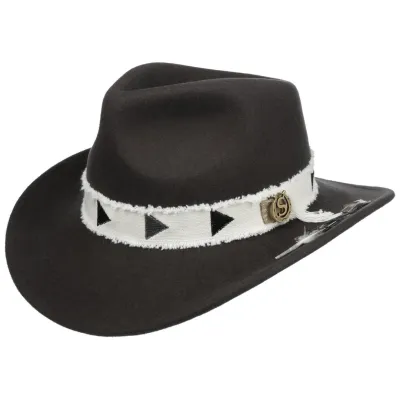 Chapeau Western Feutre laine Gris - Stetson Reference : 18531 | Chapellerie Traclet