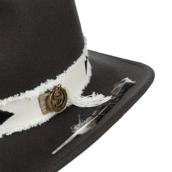 Western Hat Wool Felt Gray - Stetson