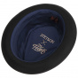 Porkpie Diamond Card Hat Black - Stetson x Feebles