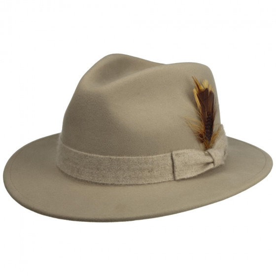 Kentucky hat Beige wool felt - Stetson