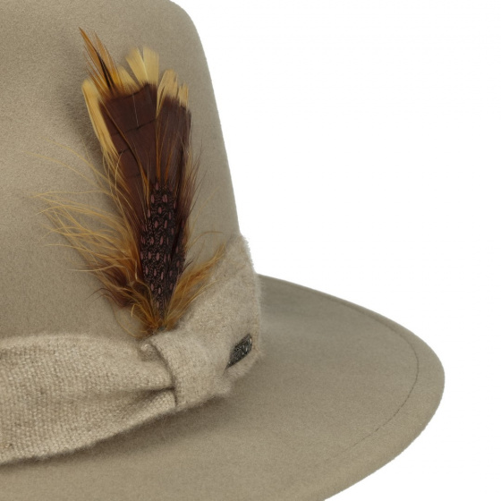 Kentucky Wool Felt Beige Hat - Stetson