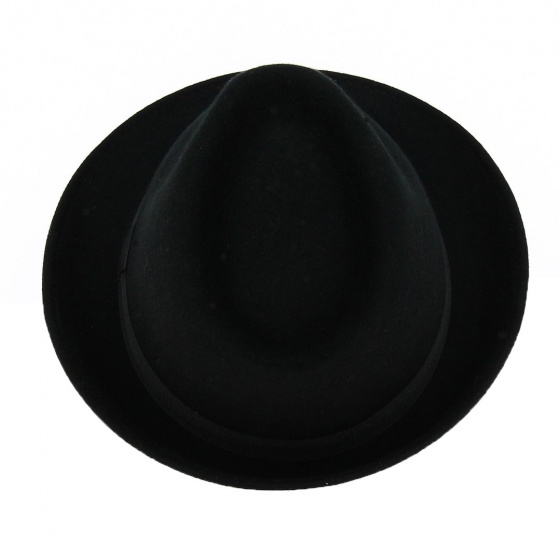 Chapeau Trilby Feutre Noir - Traclet Chapeau Trilby Feutre Noir - Traclet