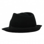 Black Felt Trilby Hat - Traclet