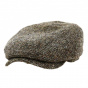 Beige Wool Austin Drive Flat Cap - Stetson