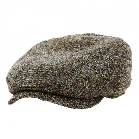 Stetson Austin Flat Cap in Beige Wool