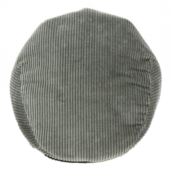 Grey Velvet Flat Cap - Traclet