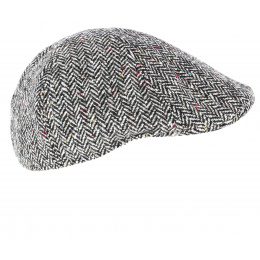 Casquette Bec de Canard Chevrons Noir - Traclet
