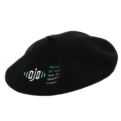 Custom Embroidered Beret - Traclet Reference: 16049 | Traclet Hat Shop