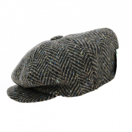 Relax Herringbone Irish Cap Brown Wool - City Sport