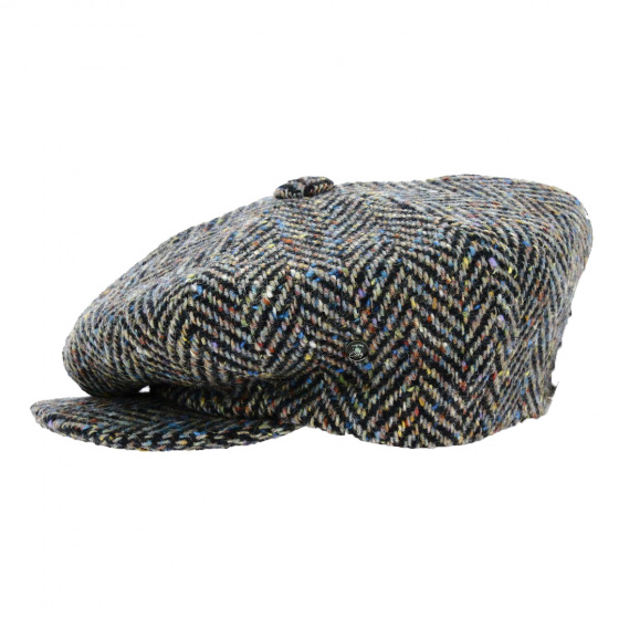 Casquette Irlandaise Relax Chevrons Laine Gris - City Sport
