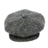 Casquette Irlandaise Relax Chevrons Laine Gris - City Sport Reference : 18543 | Chapellerie Traclet