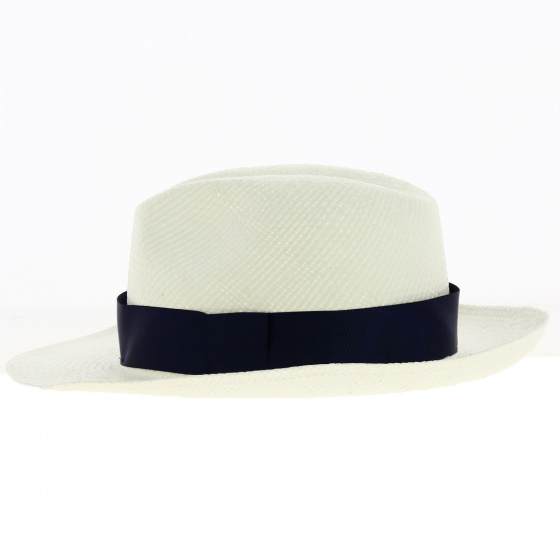 Chapeau Panama Moden Ruban Marine - Traclet