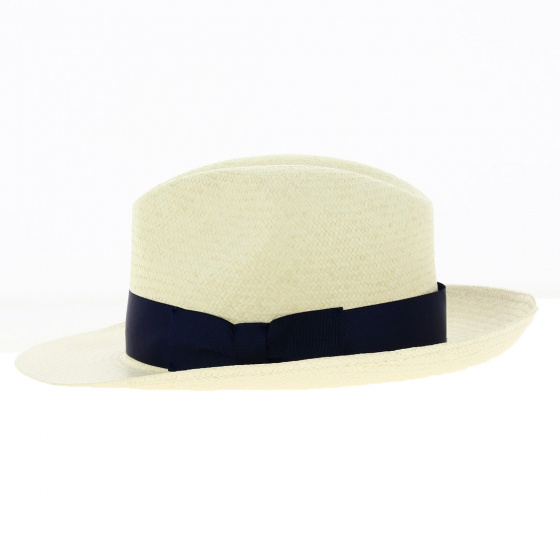 Navy Ribbon Panama Hat - Traclet