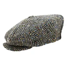 Casquette Irlandaise Relax Chevrons Laine Camel - City Sport
